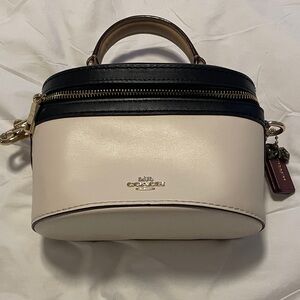 Coach Mini Bag in Cream and Black